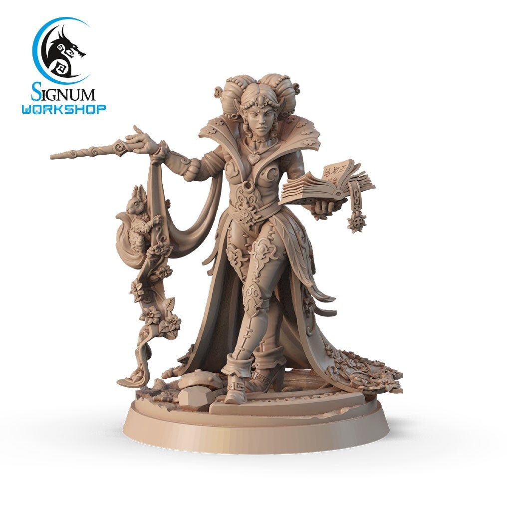 Lady Fay, the Summer Forest Sorceress Signum Workshop, Sorceress Miniature DND