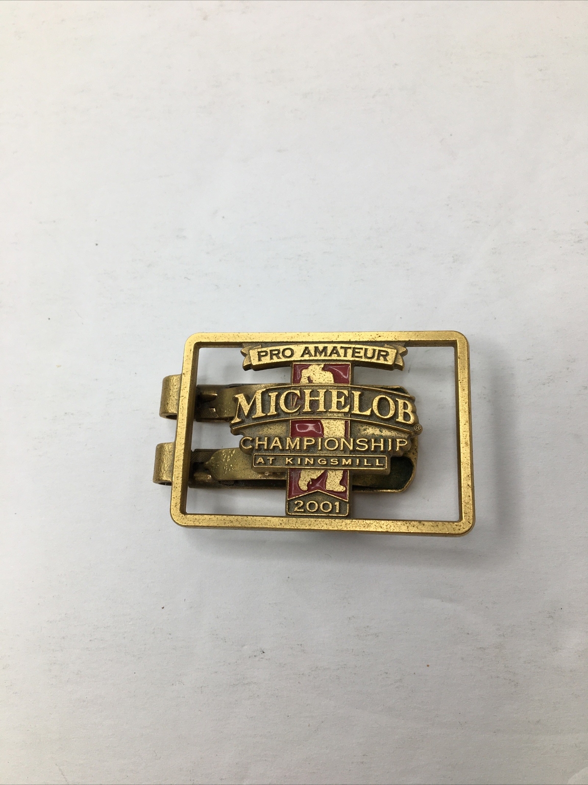 Vintage 2001 Michelob Championship Pro-amateur Money Clip At Kingsmill Rare