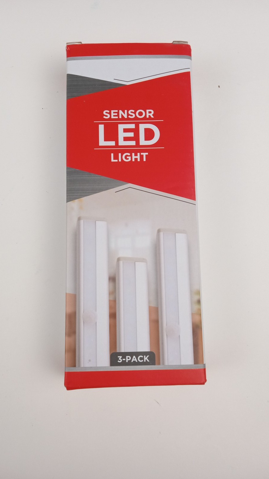 3 Pack Motion Sensor LED Lights Silver Battery Powered Closet Cabinet, 7"