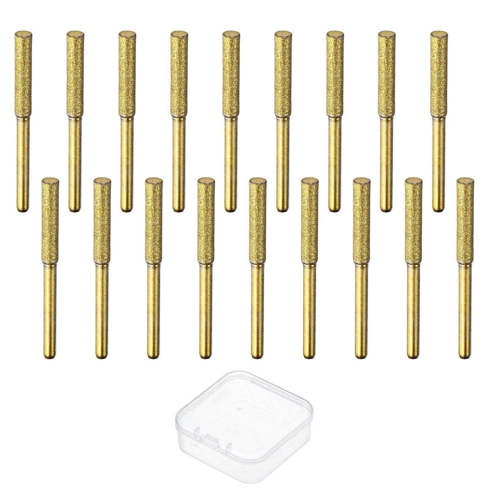 Chainsaw Sharpener with Box [18pcs] - Chainsaw Sharpening - [Gold- 5/32 Inch]