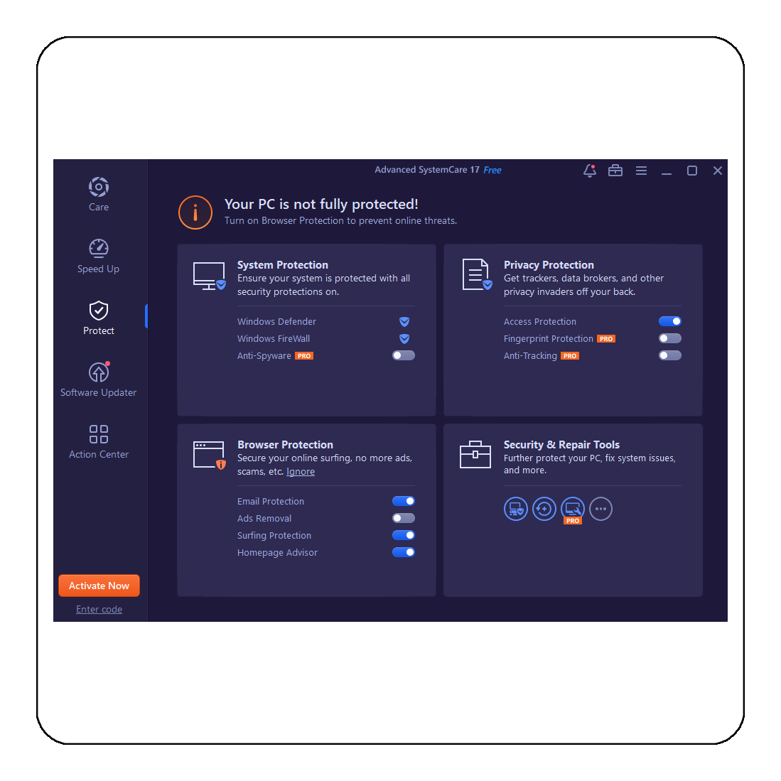 IObit Advanced SystemCare PRO 17 - 3 PC 1 Year - [Download]