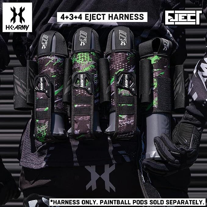 HK Army 4+3 Eject Paintball Harness Pod Pack - Electric
