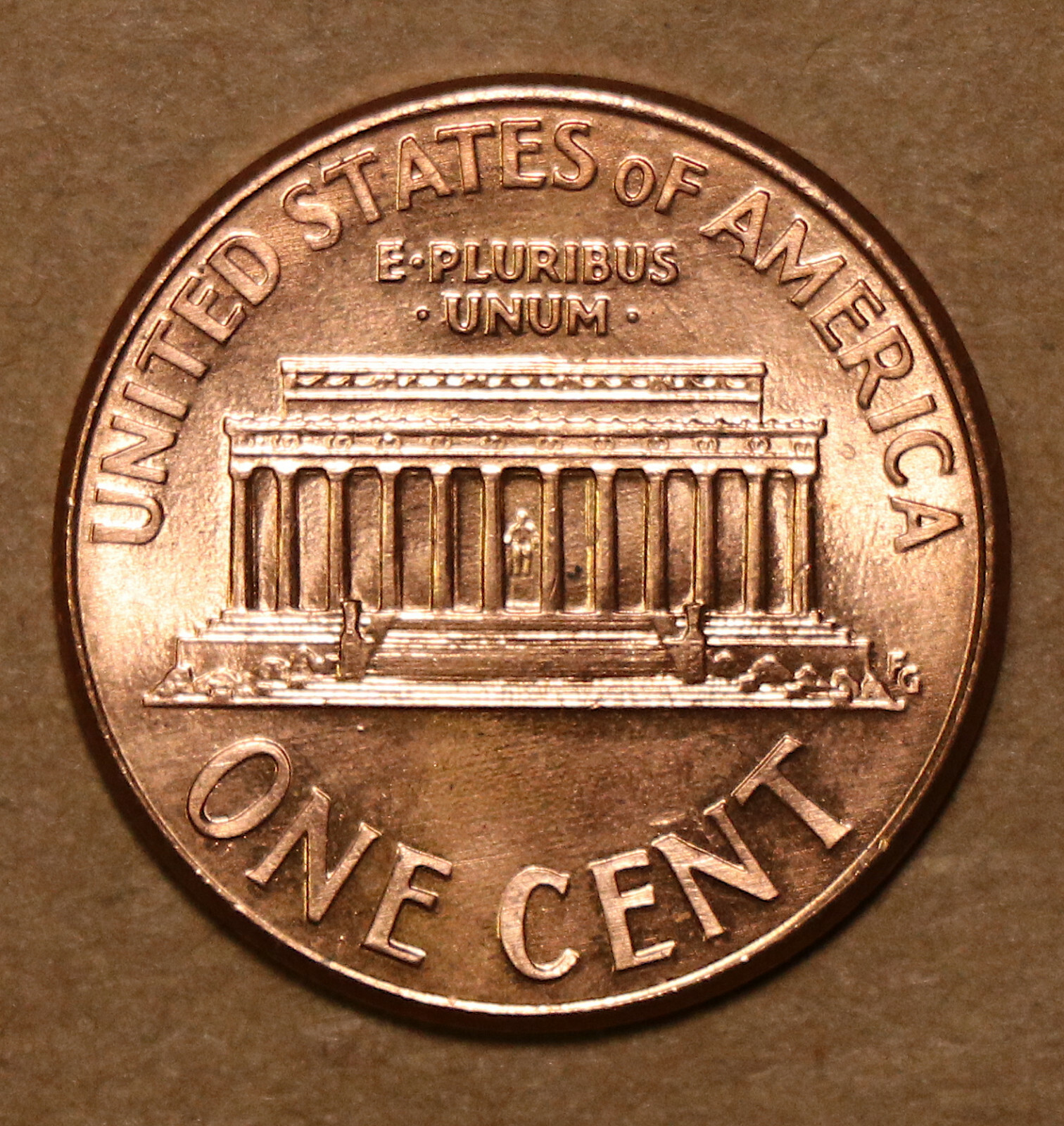 2001 D Lincoln Memorial Cents BU