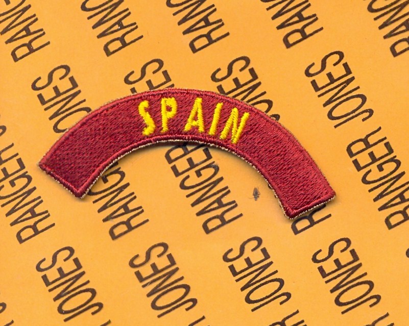 US Army Transportation Command SPAIN ~3" tab arc patch c/e