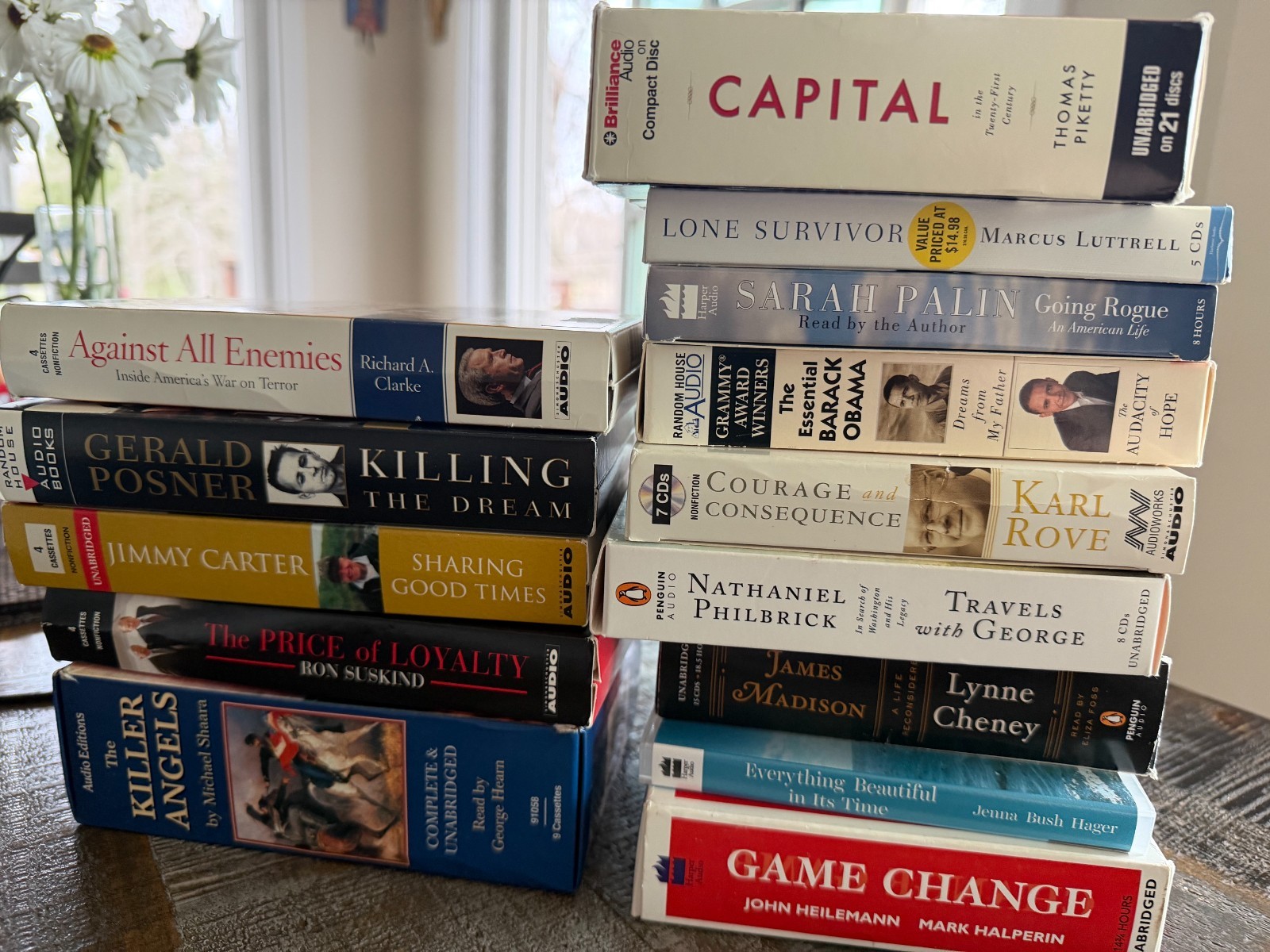 AMERICAN HISTORY & POLITICANS, USA POLITICS-Audio CD & Cassette Books-FREE SHIP*