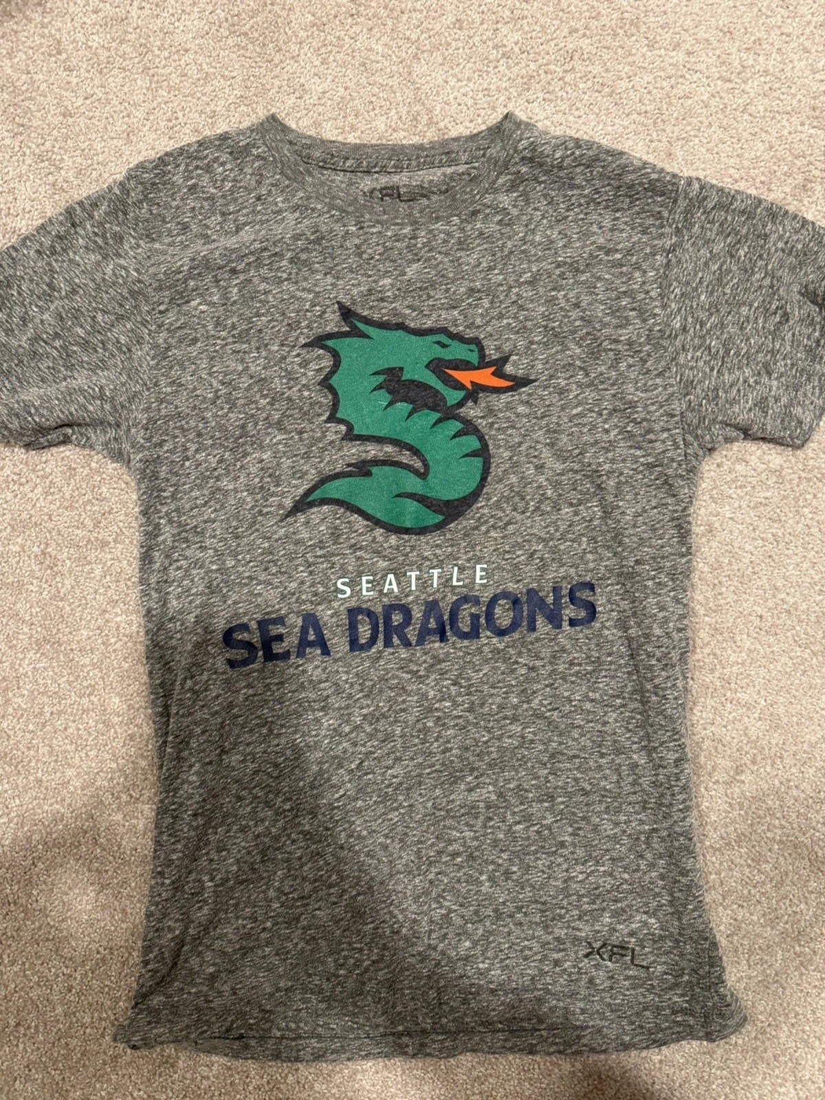 TX Seattle Sea Dragons Gray Football Shirt Seattle Sea Dragons Fan Tee