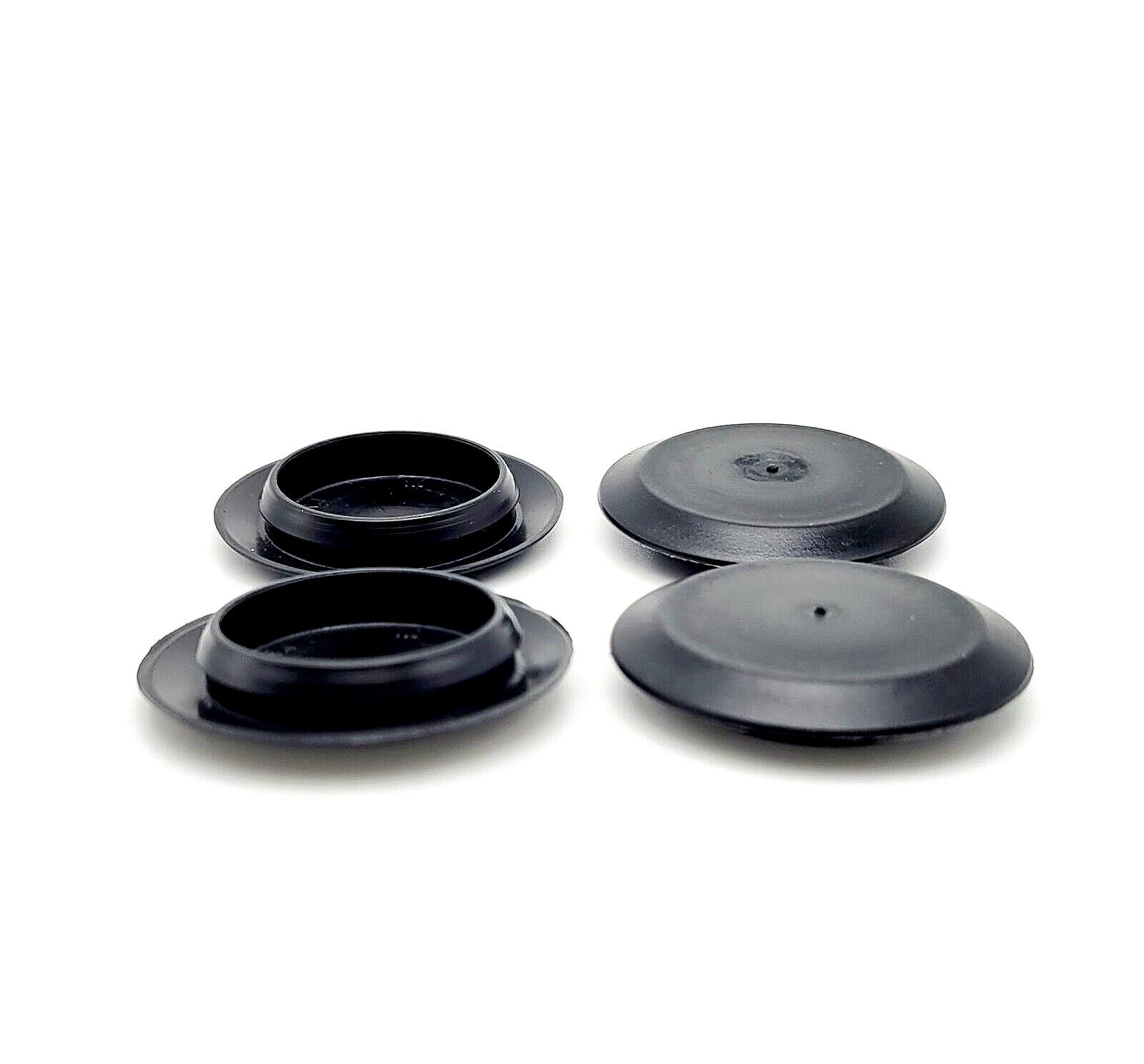 Truck Bumper Hole Plugs 1" Black Auto Sensor PE Cover 1 5/16" Top 12 Pack