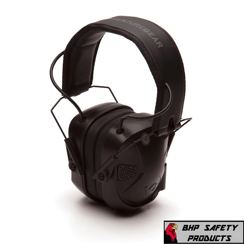 Pyramex VGPME30BT Venture Gear Amp BT Electronic 26dB Over The Head Blk Ear Muff