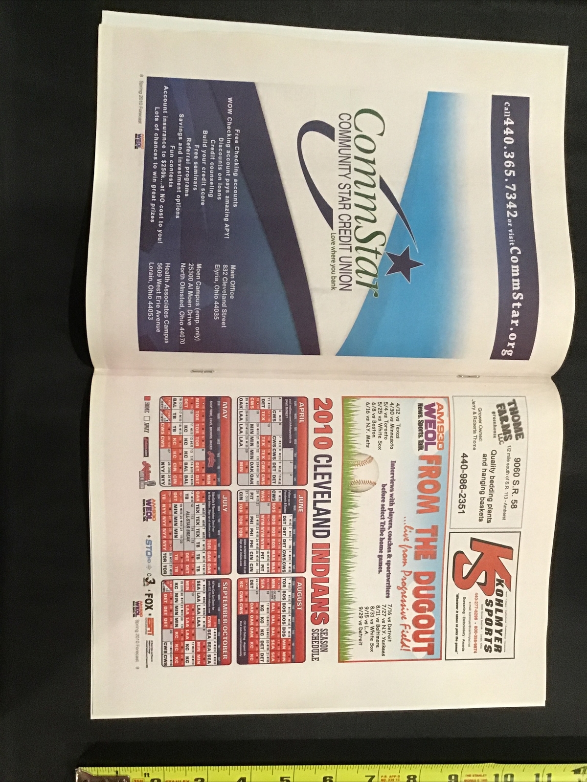 2010 Softball Baseball Spring Preview Medina Lorain Magazine Program