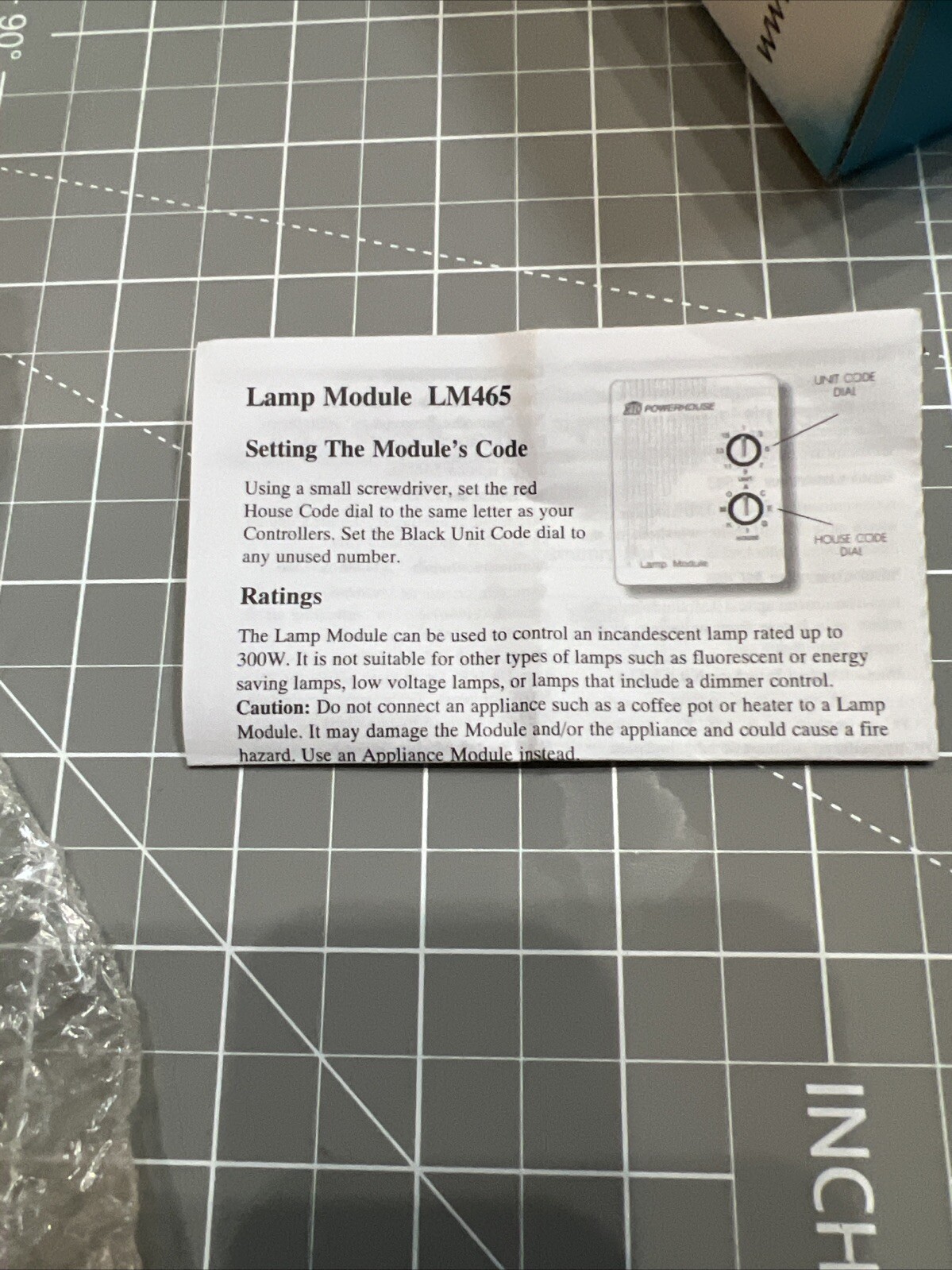 Lamp Module Model LM465 X10 Wireless Technolgy New in Box (G4)