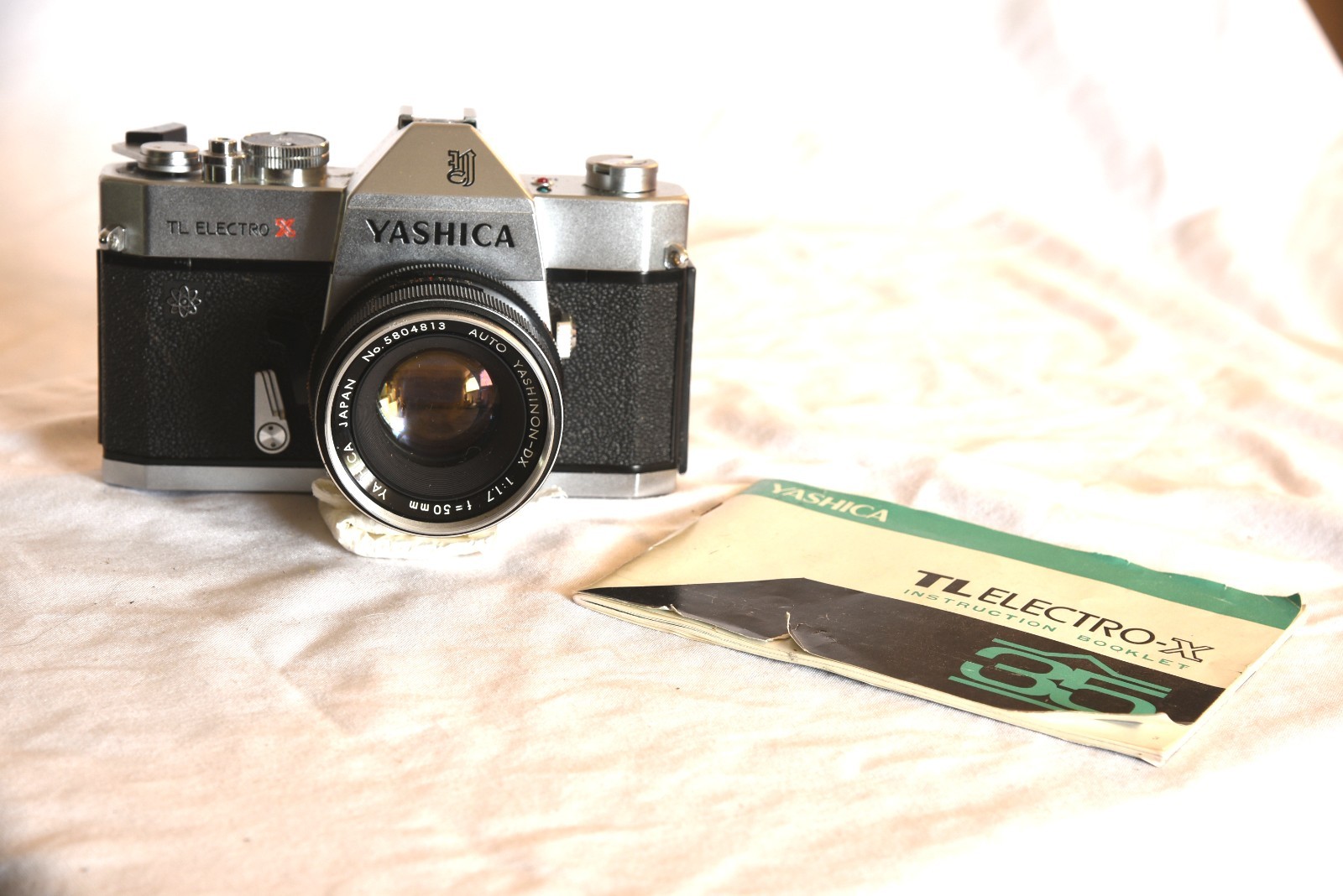 Yashica TL Electro X 35mm Camera w/Auto Yashinon DX 50mm 1.7 VG Film Tested!