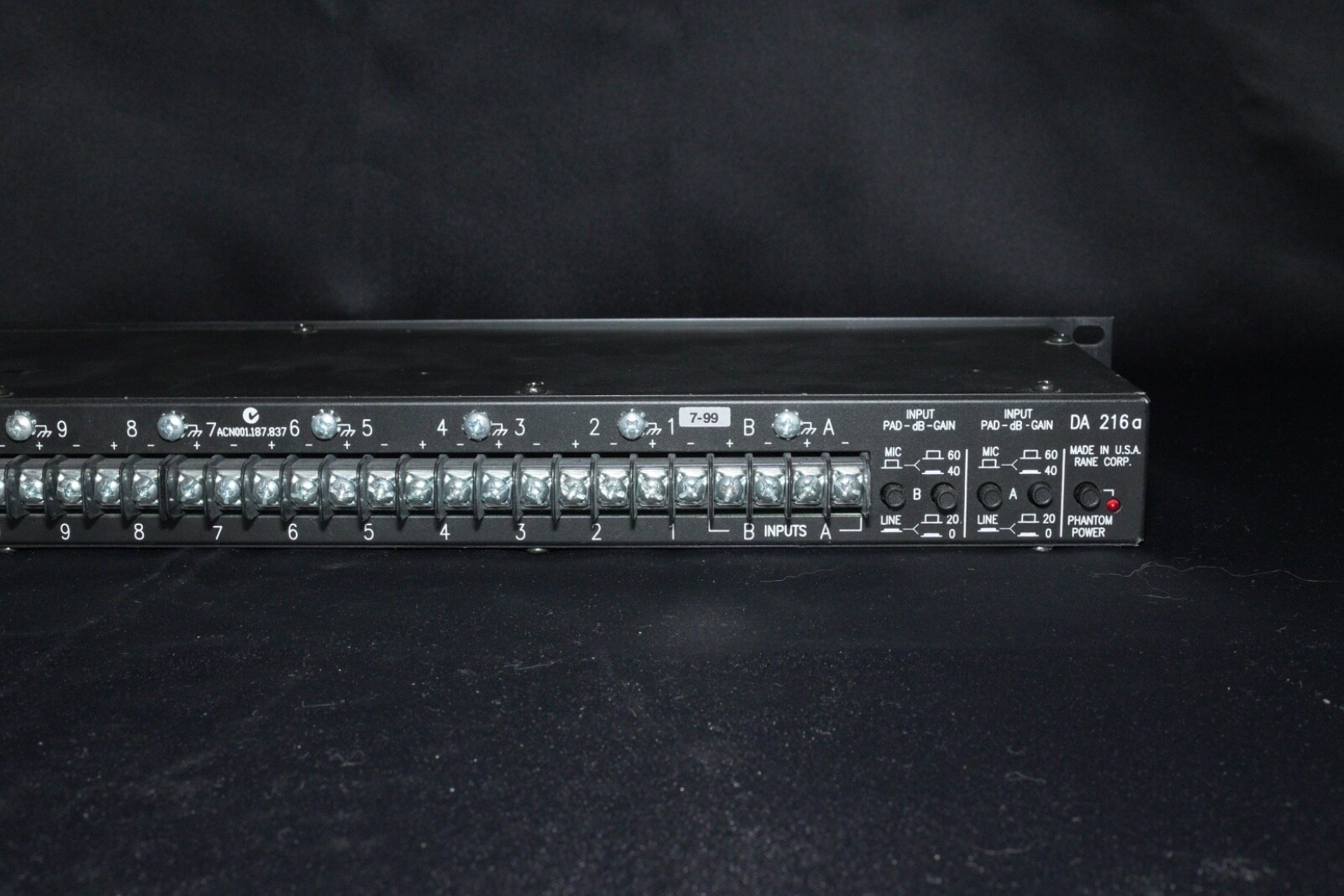 Rane DA 216a Rack Mountable Distribution Amplifier