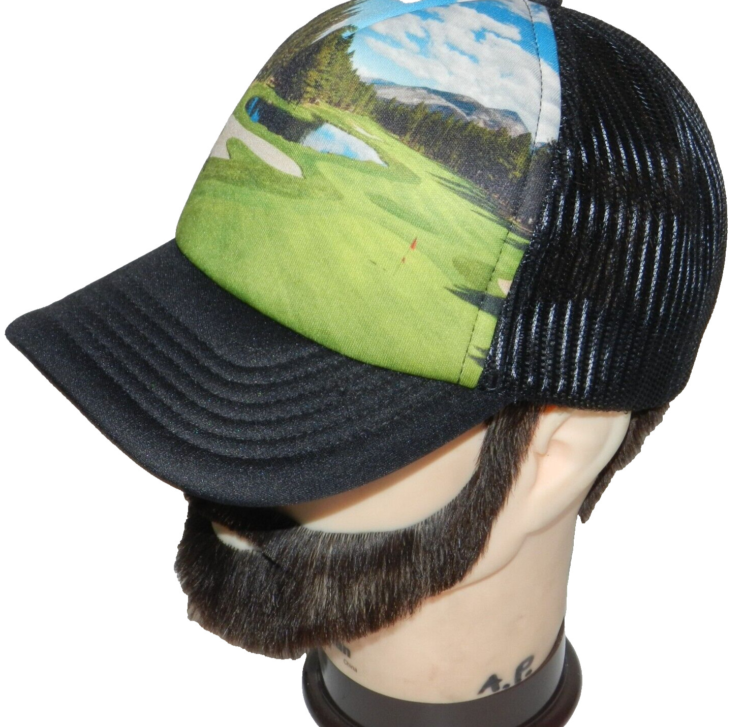 Sierra Star Golf Course Mammoth CA Cap Graphic Art Mesh Adjust Trucker