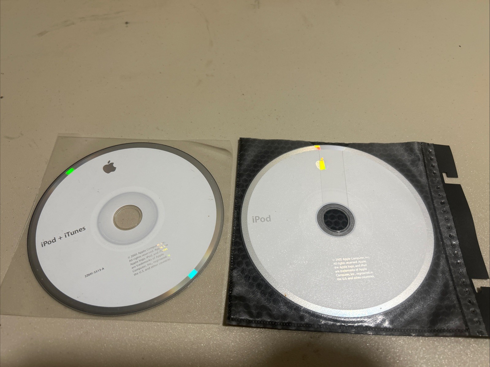 APPLE iPod + iTunes Installation Software CD 2005 2Z691-5513-A Disc Quick Start