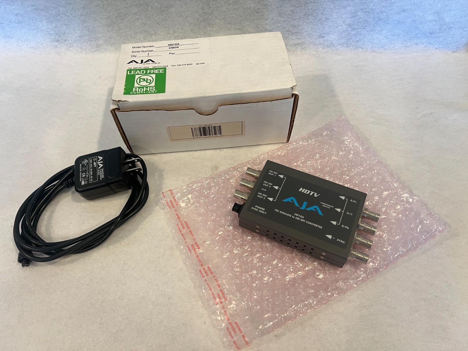 AJA HD10A HDTV 10-Bit Analog to Digital Converter - NEW - FREE SHIPPING