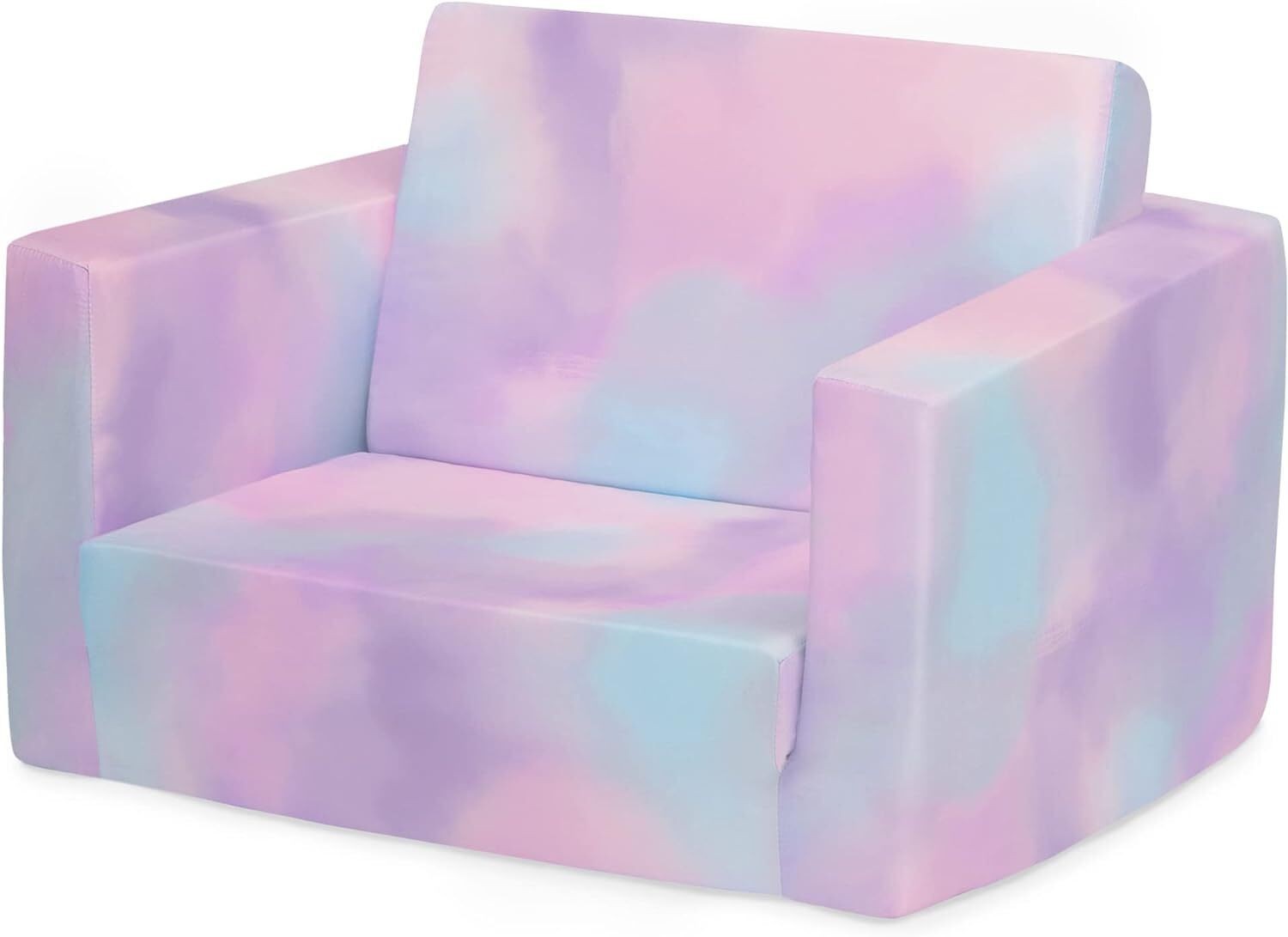 Flip-Out Chair 2in1 Convertible Kids' Lounger Lightweight Machine Washable Cover