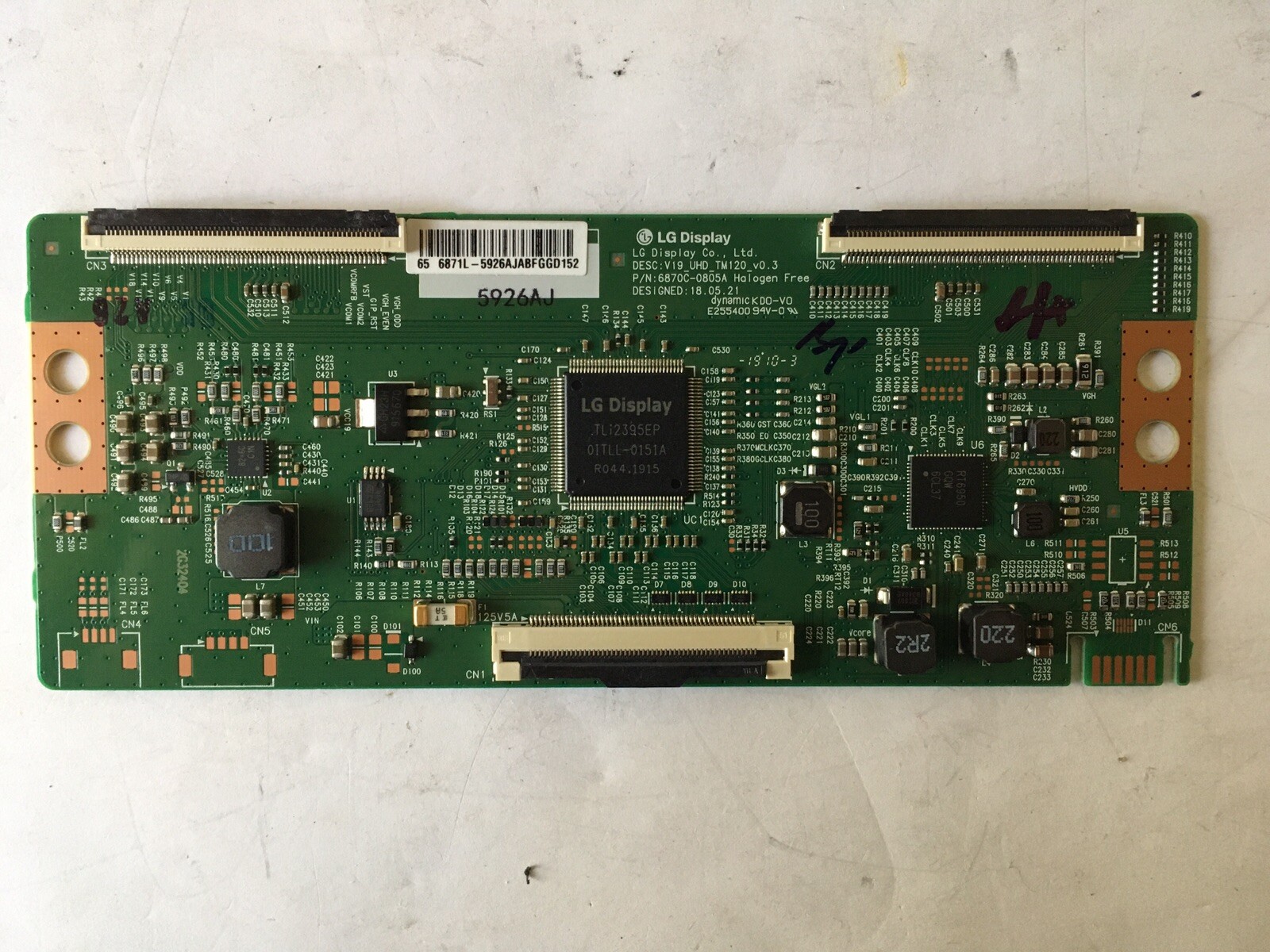 ONN 100012584 T-CON BOARD 6870C-0805A