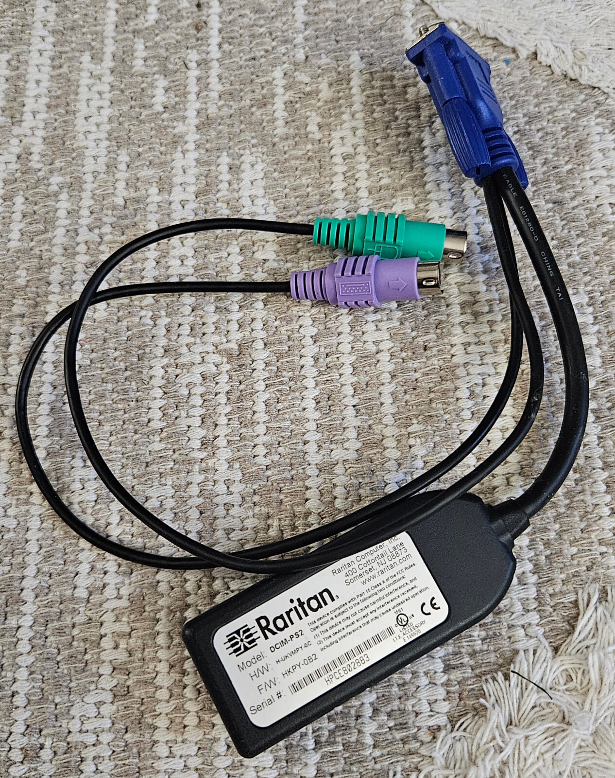 Raritan DCIM-PS2 VGA-PS/2 KVM Adapter for Dominion KX / KX II / KX III / LX II