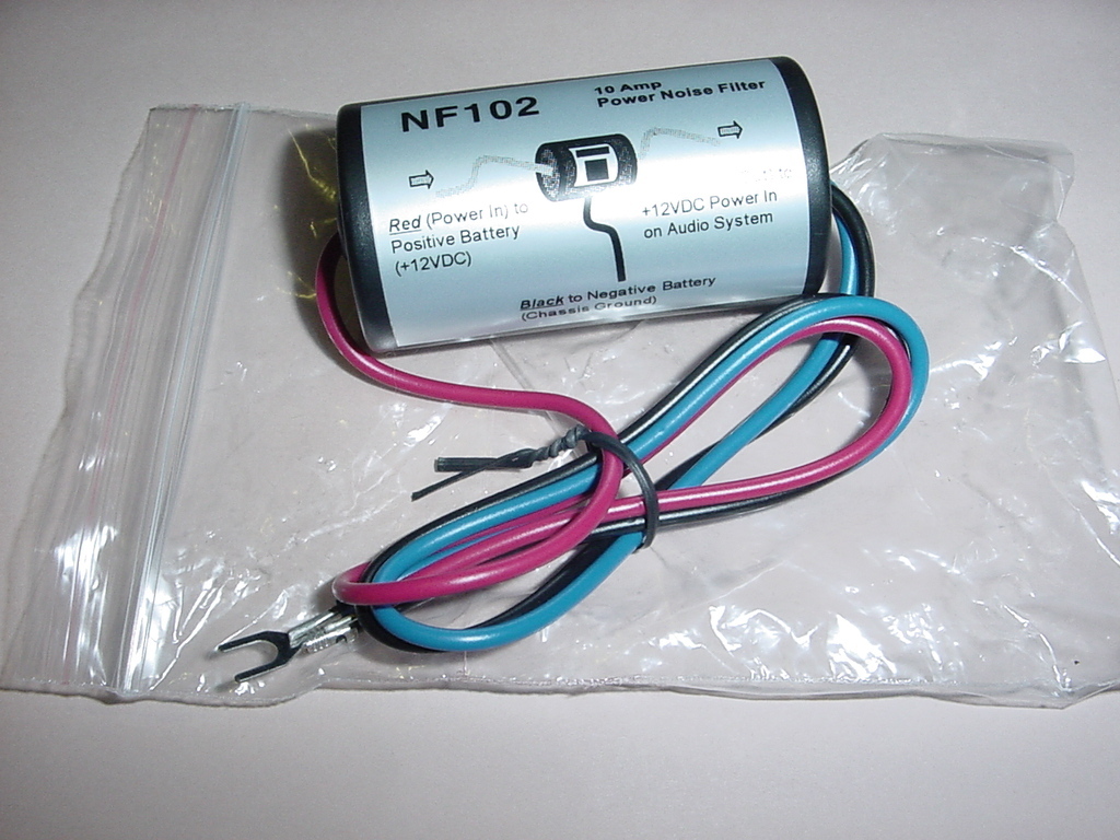 10 Amp Audio CB/Radio Noise Power Filter Suppressor Stereo audio NF-102 NEW