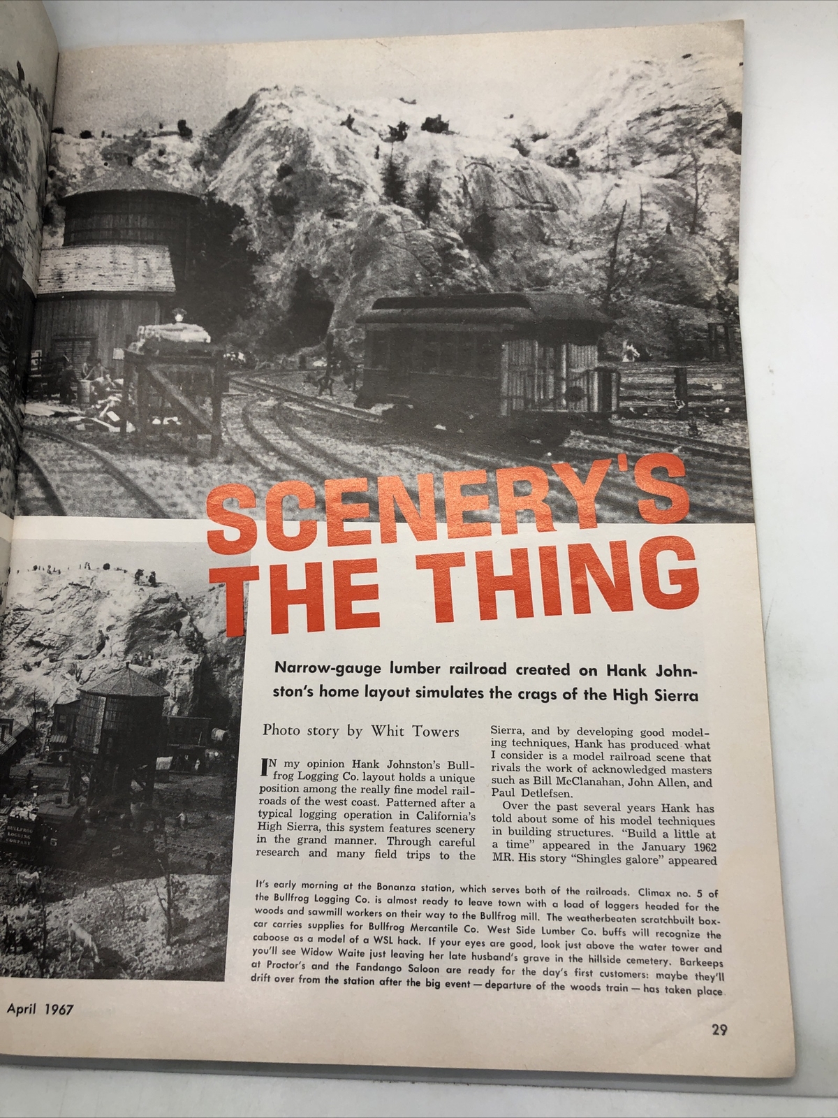 Model Railroader Magazine April 1967