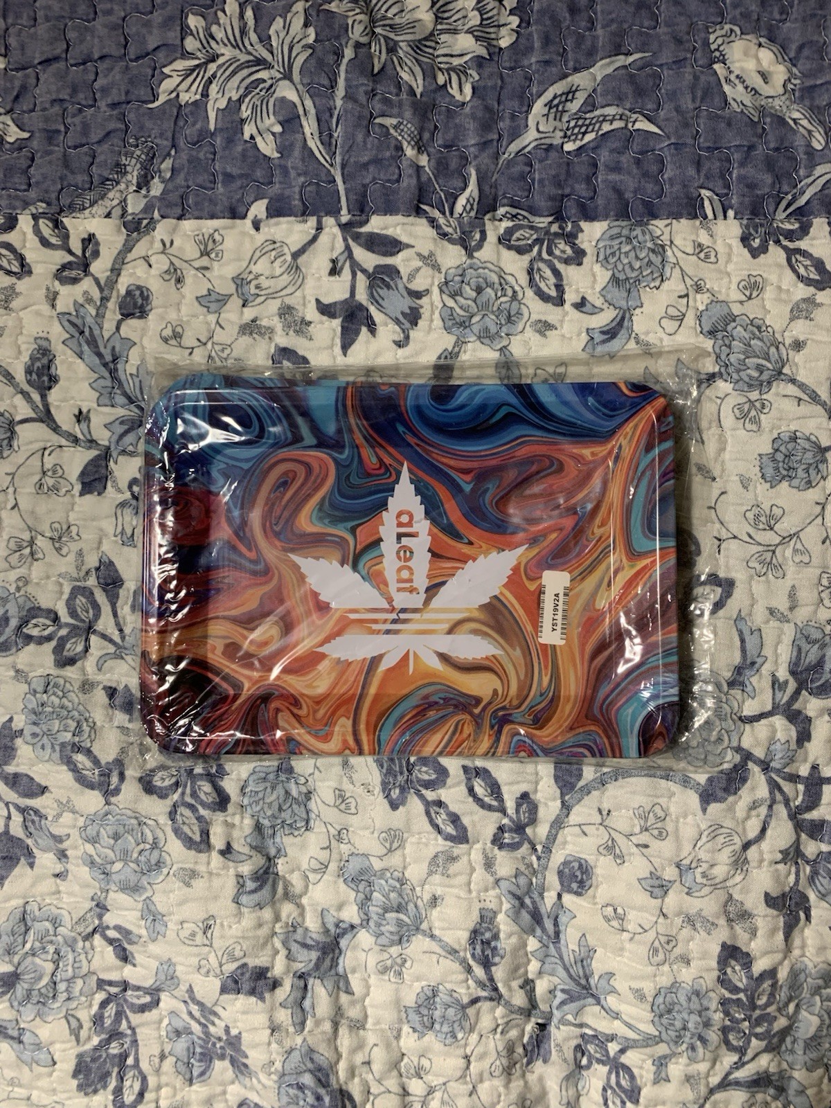 Aleaf Metal Rolling Tray With Magnetic Lid Cover