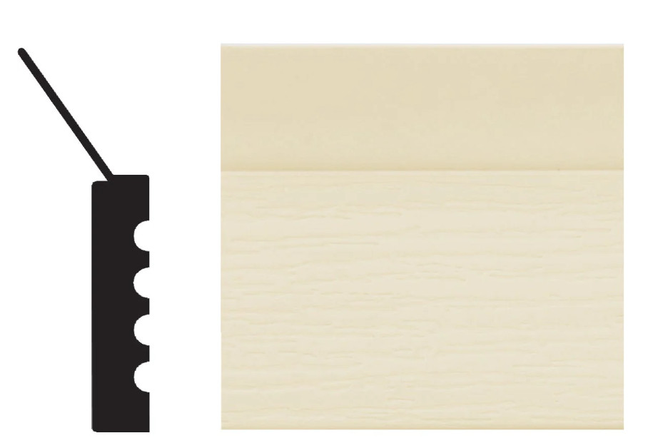 ALMOND GARAGE DOOR TRIM STOP MOLDING WEATHERSEAL (6) 8 FT DOORSTOP SIDE TOP