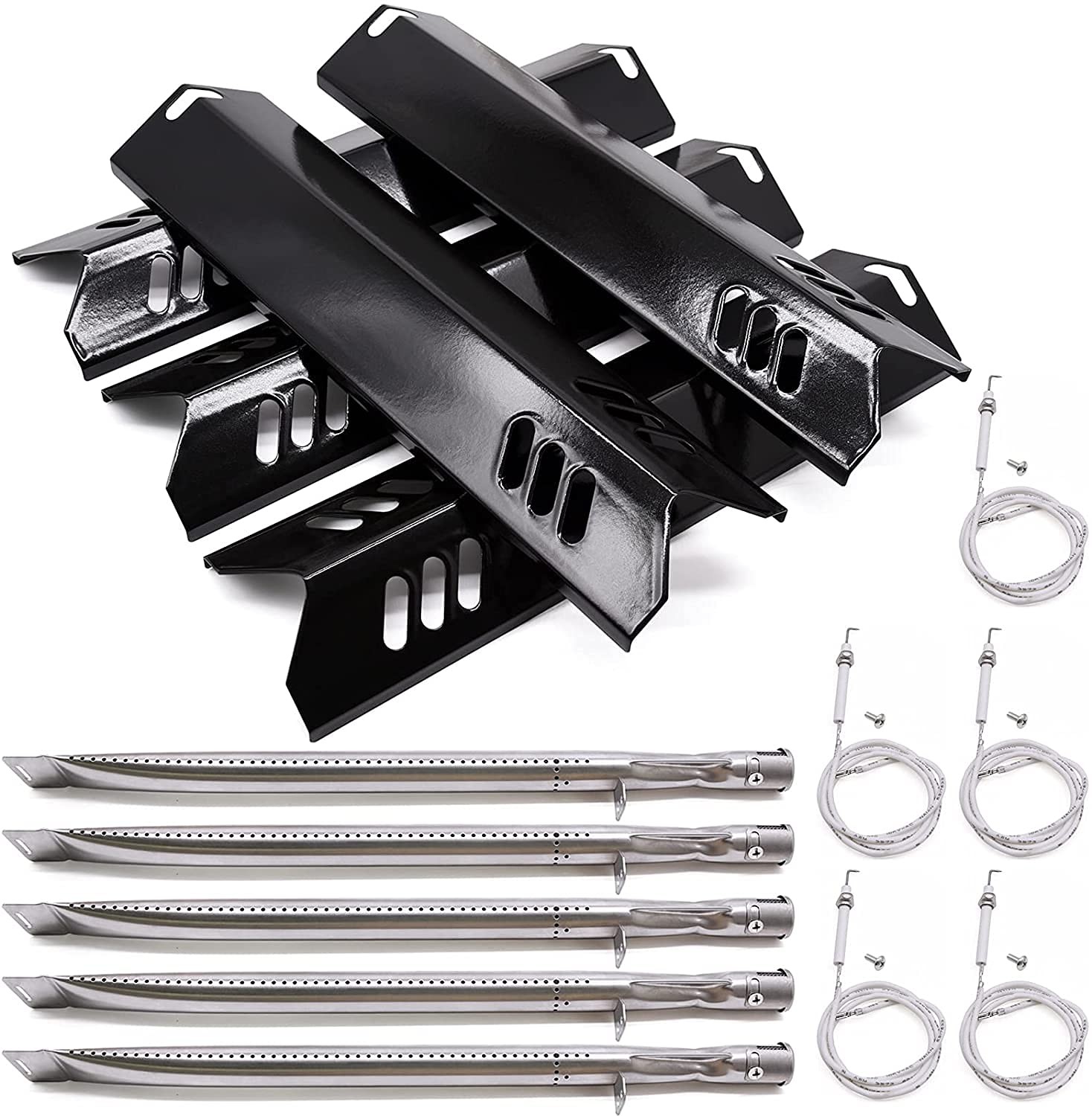 5 Pack Grill Parts Kit for Dynaglo Heat Plate Shields Burner Tubes Igniters