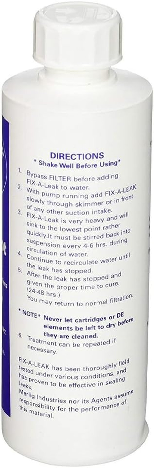 Fix a Leak Pool Leak Sealer - 8 Oz for Fast and Effective Repairs