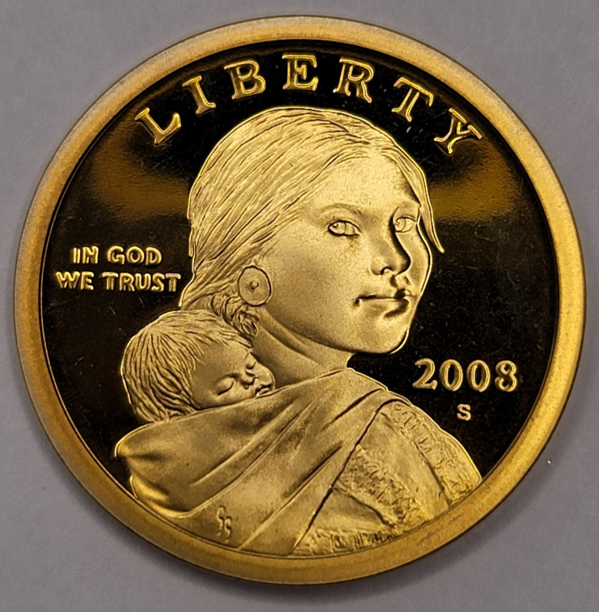 2008 S Gem Proof DCAM Native American Sacagawea Dollar