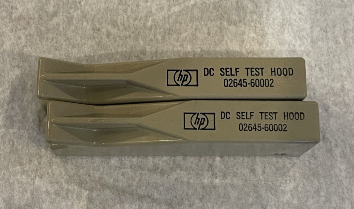 Set of 2 Hewlett Packard HP 02645-60002 DC Self Test Hood