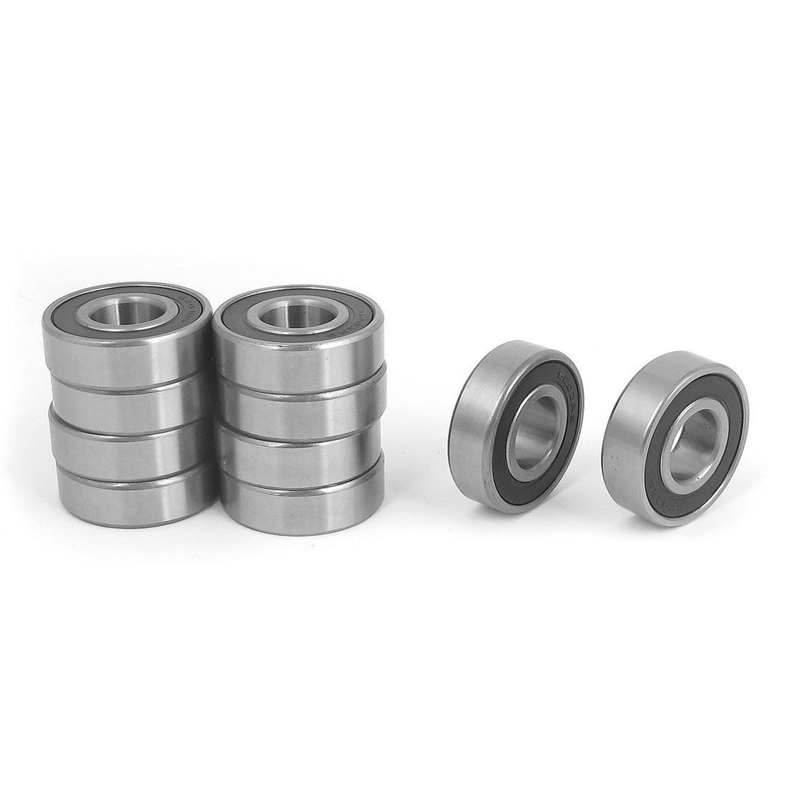 10pcs 6203RS 17mm Inner Dia 40mm OD Shielded Deep Groove Ball Bearing