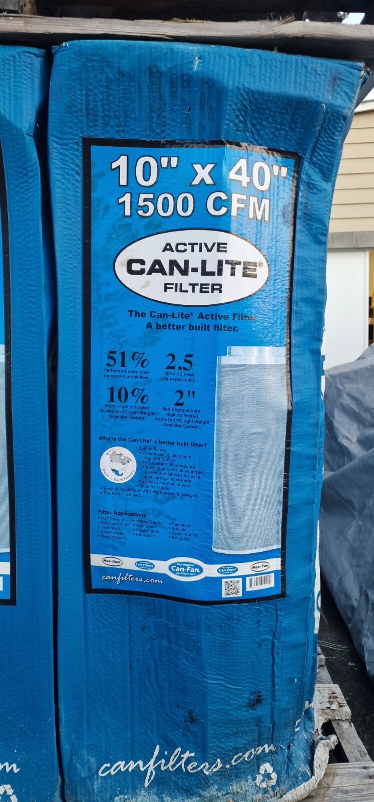 Can-Lite 10″ X 40" 1500 CFM Active Can Lite Filter