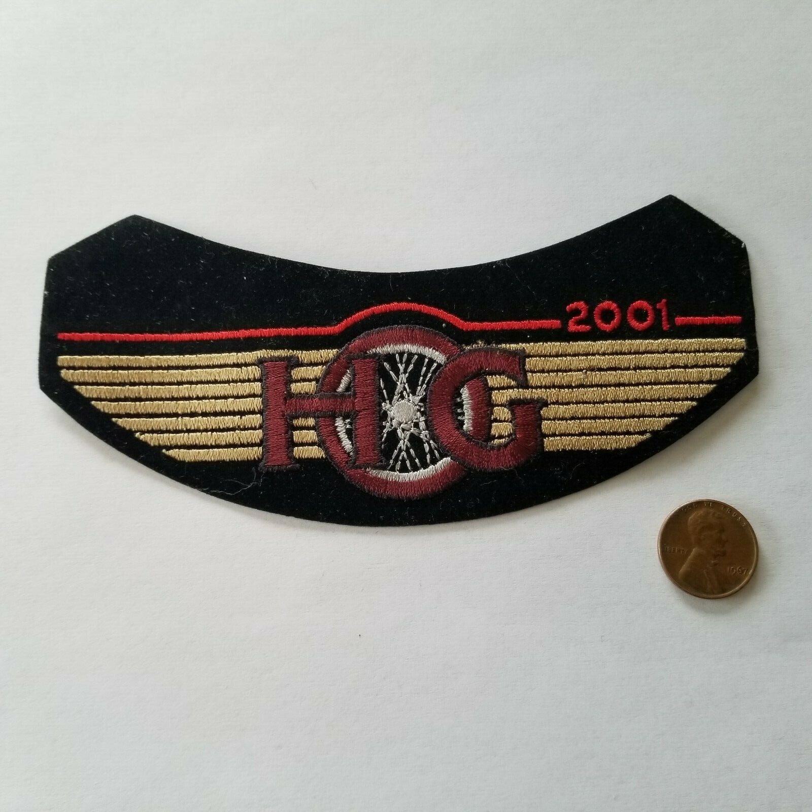 VTG  2001 New Harley Davidson HOG Embroidered Patch Motorcycle Biker Vest Jacket