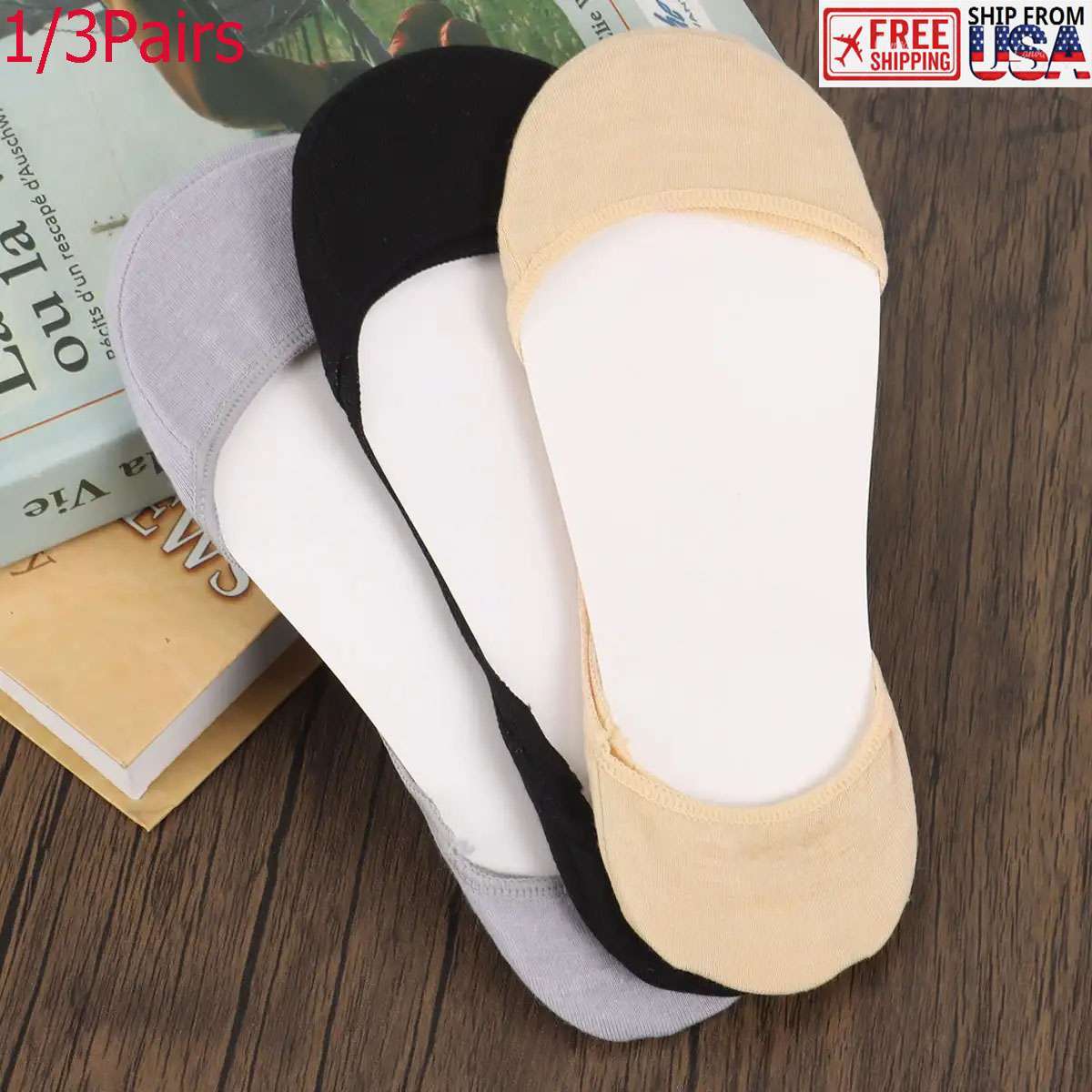 Womens Ladies Invisible No Show Socks Low Cut For Flats and Dress Shoes Liner