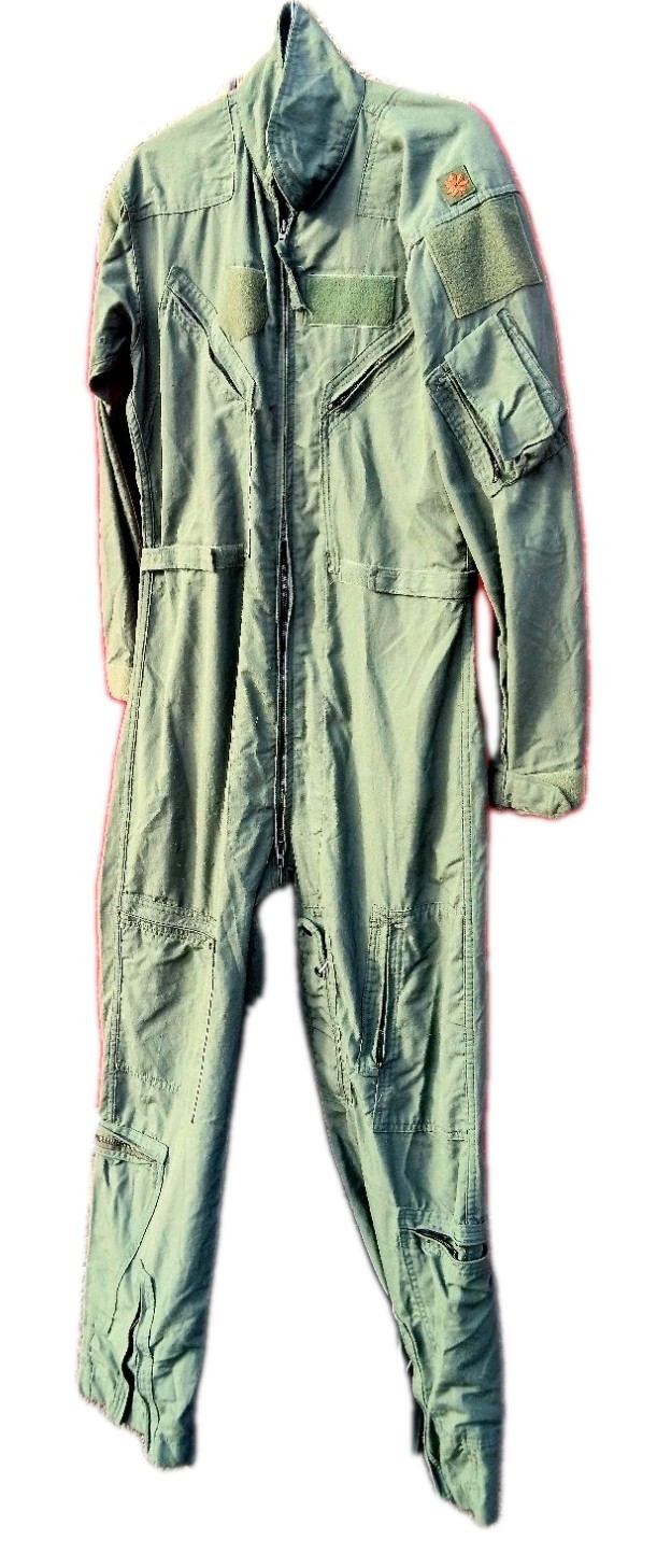 Military  Vintage Jumpsuit, Flight Suit Coveralls Flyers Army Green Overalls