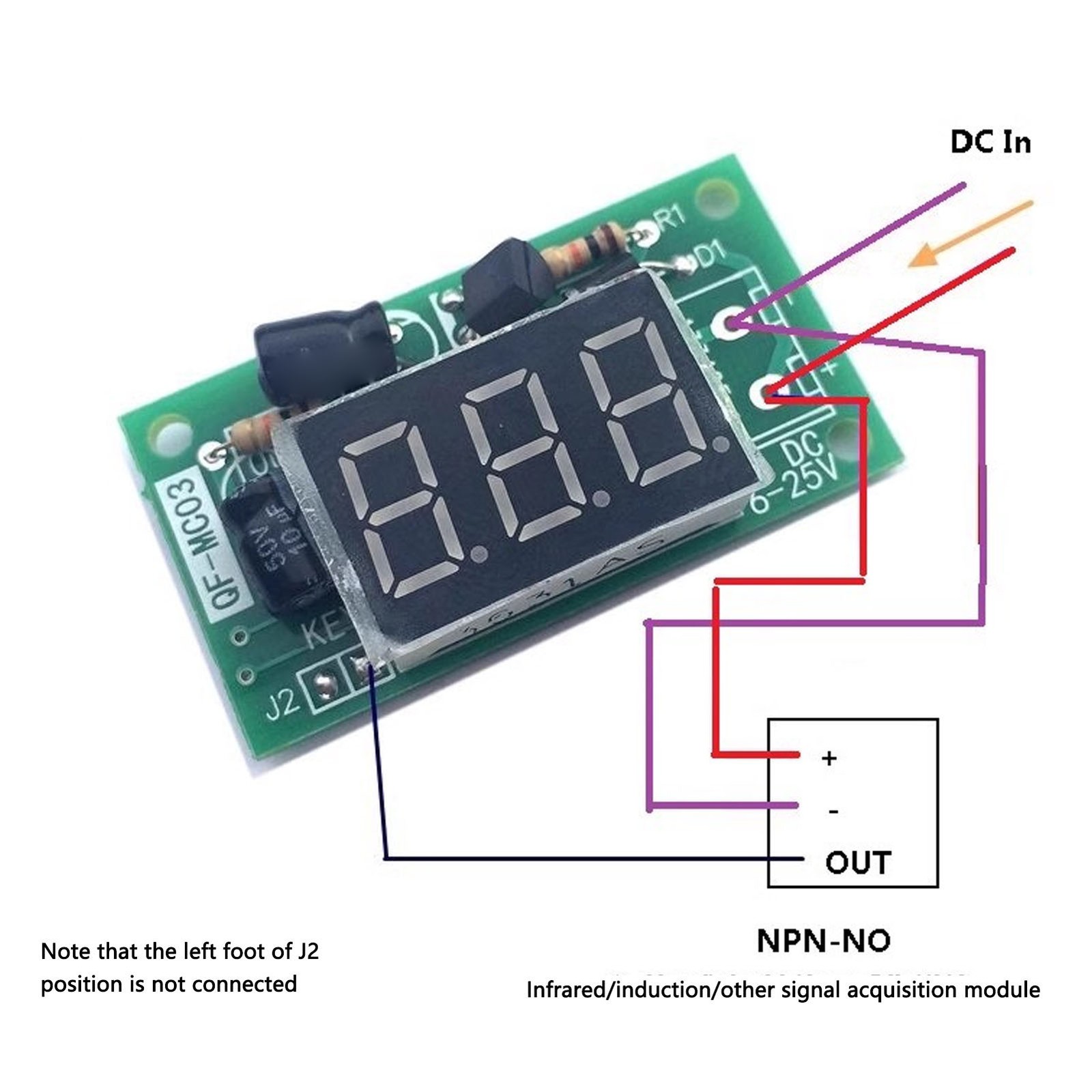 3-Bit Trigger Counter Module Memory Function For Machine (4-7V)