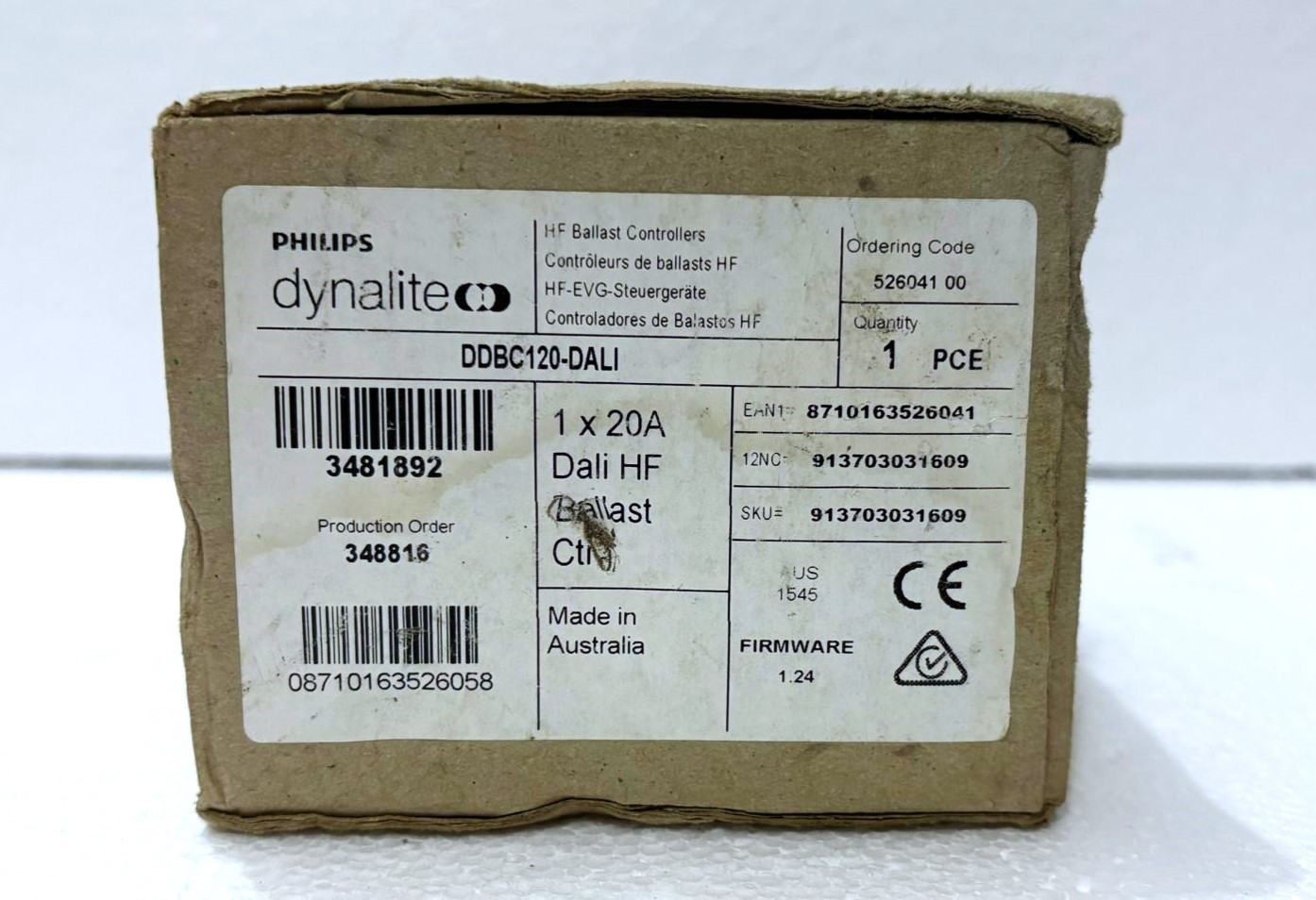 PHILIPS Dynalite DDBC120-DALI DIMMER CONTROLLER 100-240V 50/60Hz
