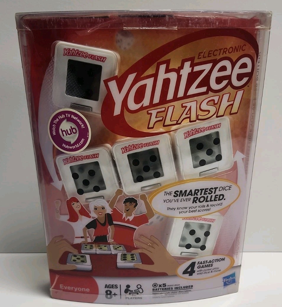 Electronic Yahtzee Flash Game Hasbro (Factory Sealed) Handheld Electronic Game