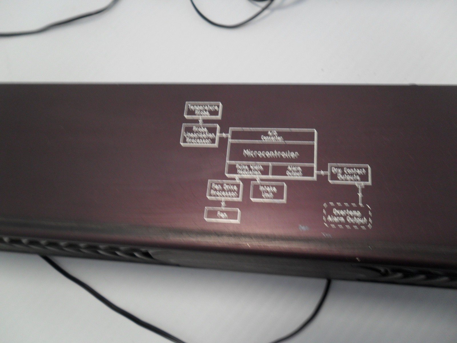 4-fan rack mount cooling system with temp control no power supply