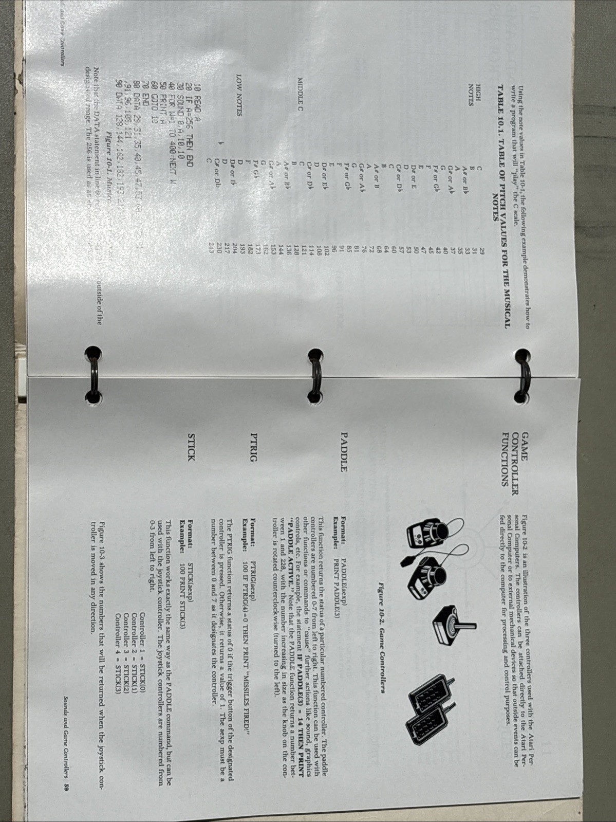 Atari 400/800 Personal Computer Basic Reference Manual USED Vintage