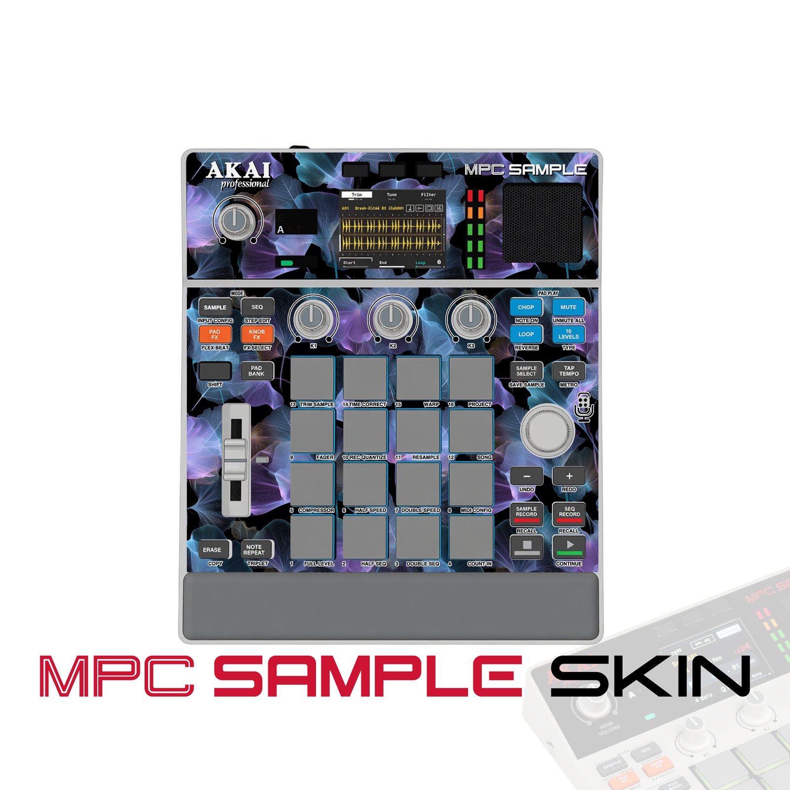 Akai MPC Sample Skin / Floral Void