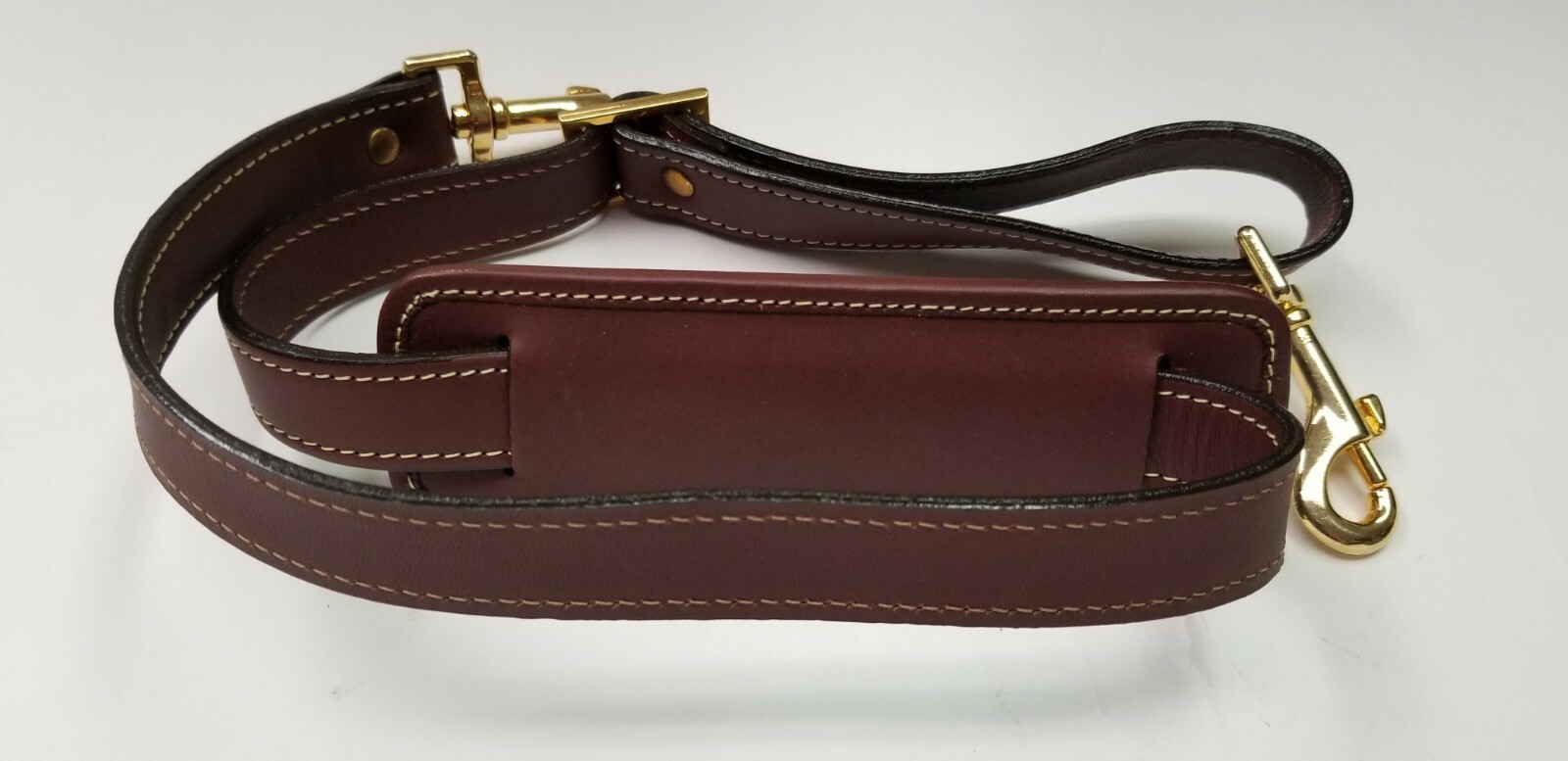VTG Hartmann Wings Luggage All Leather Shoulder Strap Cognac New