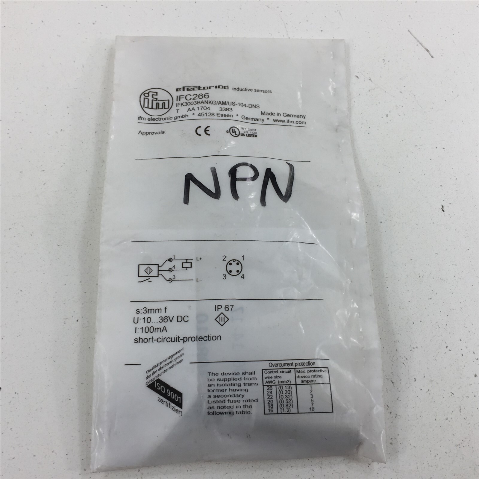 IFM IFC266 Proximity Sensor
