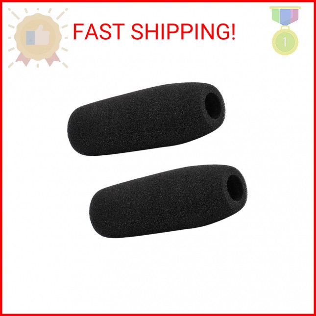 GSHLLO 2 Pcs Camera Microphone Windscreens Microphone Foam Cover Microphone Spon
