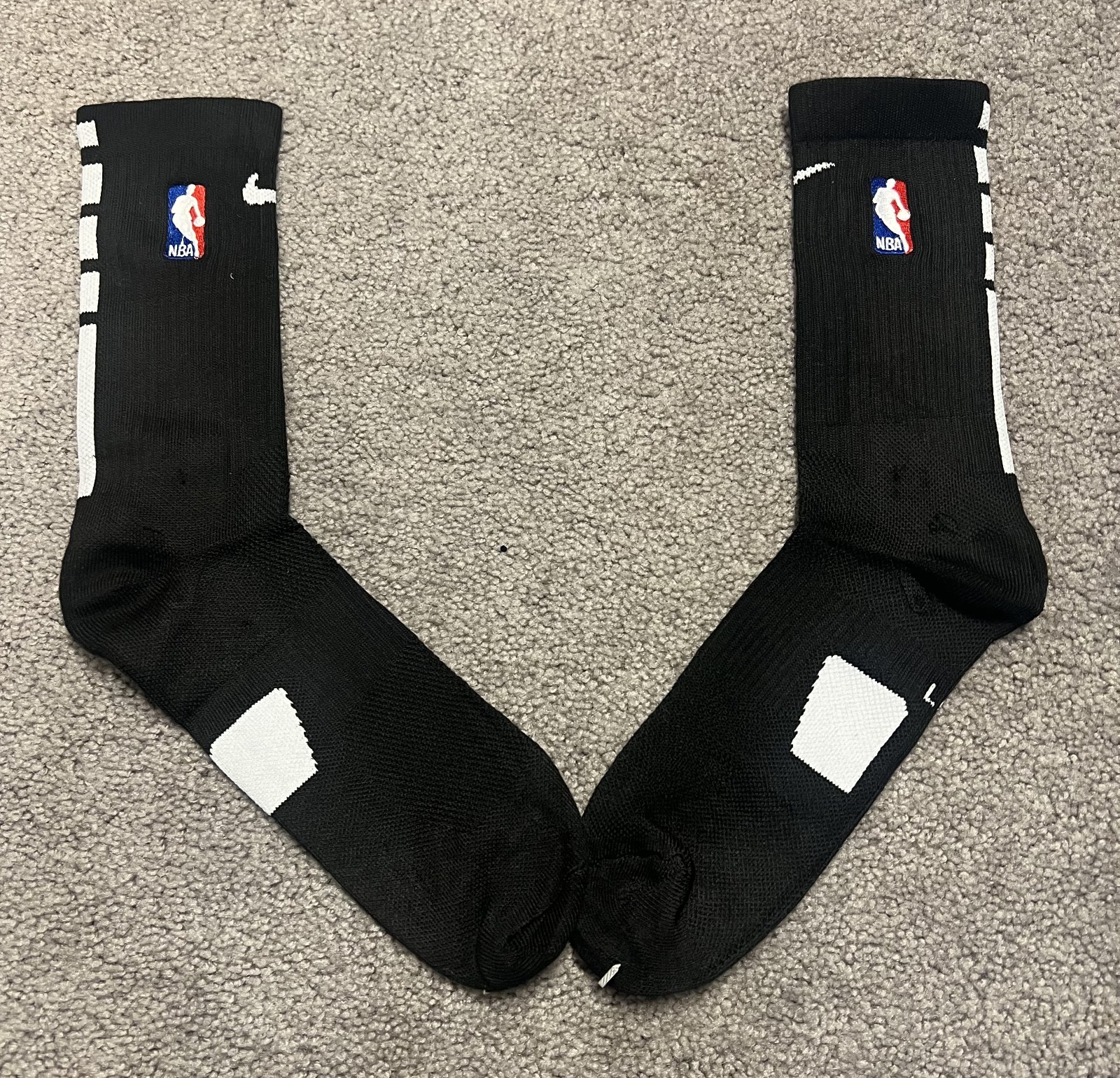 2 Nike Elite Drift NBA Crew Socks Men's Large 8-12