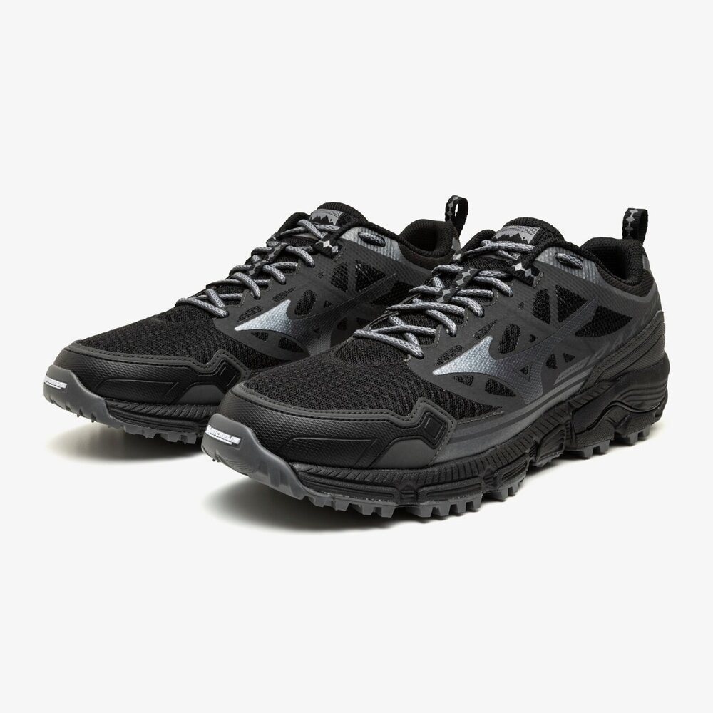 Mizuno Wave Daichi LS Black Silver Metallic Grey D1GA260101 Men's Size