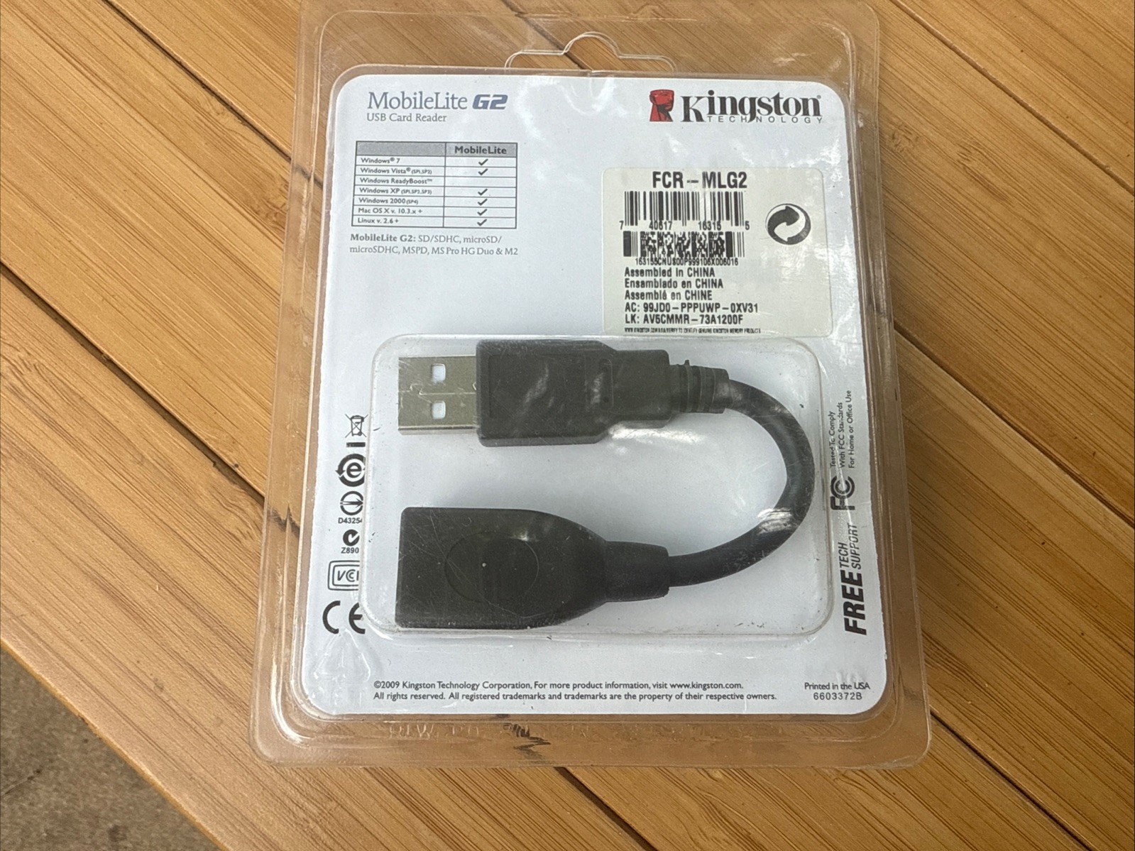 New Kingston Flash Card Reader MobileLite G2 USB 2.0 FCR-MLG2 Unraid