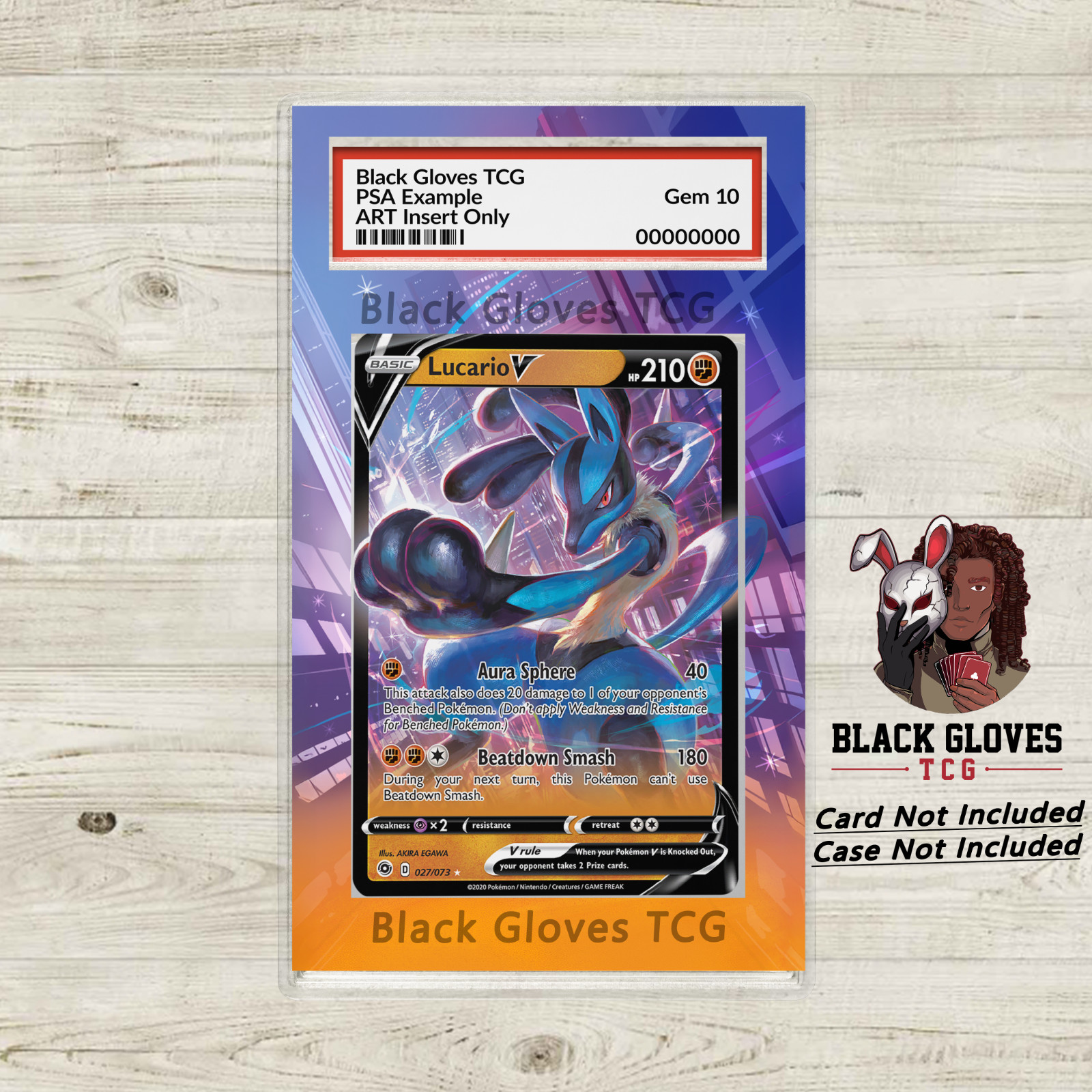 Lucario V 027/073 Ultra Rare Champions Path Art Insert (No Card)