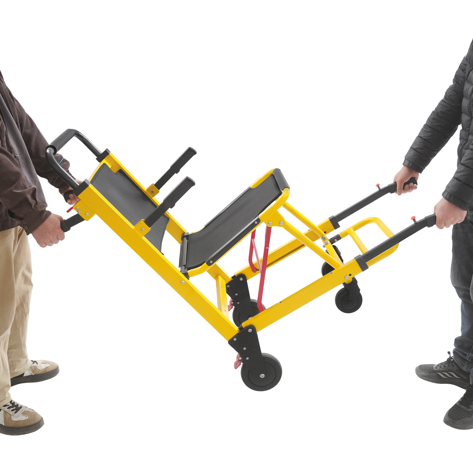 Folding 4-Wheel Evacuation Chair EMS Medical Emergency Patient Transfer Chair US