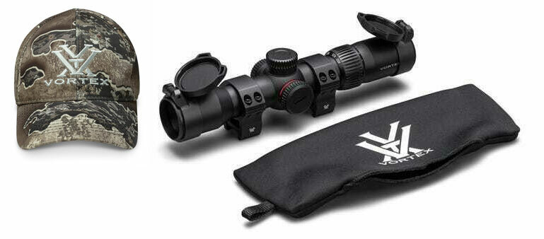 Crossfire II 2-7x32 Crossbow Scope with Vortex 30mm Rings w/ Free Vortex Cap